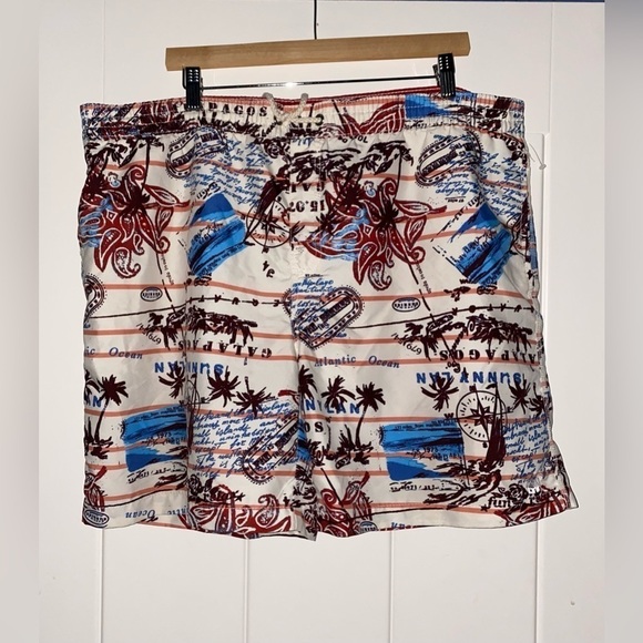Carribean Joe Men Board Shorts‎ Glapagos Island XL Tropic Vacation Beach Swim - Picture 7 of 8